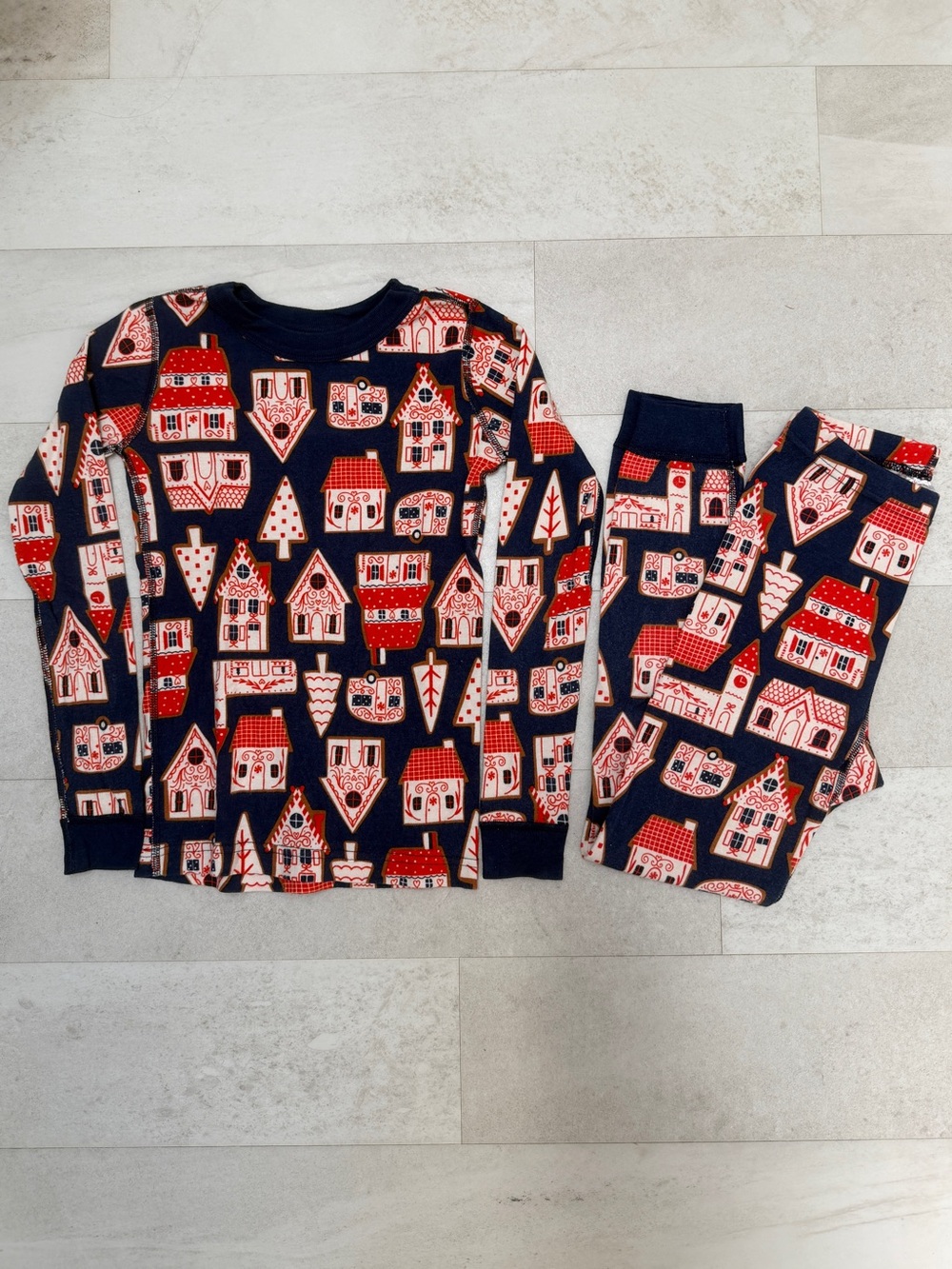 Hanna Andersson Gingerbread Village holiday PJs